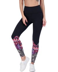 Free People Dare Devil Fitness Workout Athletic Leggings - Blue