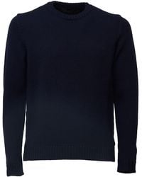 Zanone - Slim Fit Ribbed Crewneck Sweater - Lyst