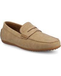 Vance Co. - Vance Yates Medium And Wide Width Perforated Slip-On Driving Penny Loafer - Lyst