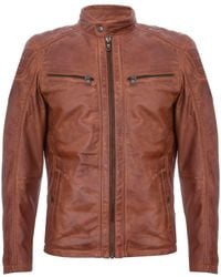 Infinity Leather - Jacket Vintage Quilted Retro Racing Zipped Biker - Lyst