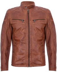 Infinity Leather - Jacket Vintage Quilted Retro Racing Zipped Biker - Lyst