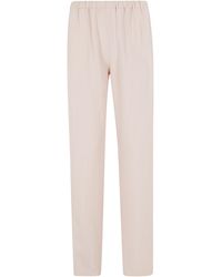 Loulou de Saison - Scot Mid-Rise Straight-Leg Viscose-Blend Pants - Lyst