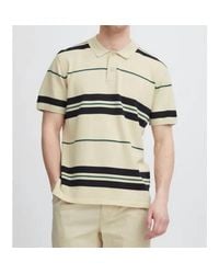 Blend - Knitted Striped Polo Shirt - Lyst