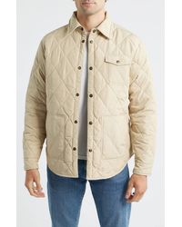 Schott Nyc - Down-Filled Quilted Shirt Jacket - Lyst