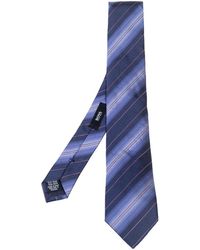 BOSS - Striped Silk Narrow Tie - Lyst