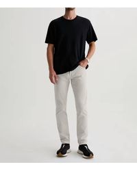 AG Jeans - Everett Slim Straight Sueded Jeans - Lyst