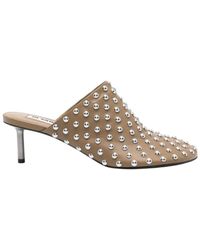 Jil Sander - Pointed Toe Mule With Metallic Studs - Lyst