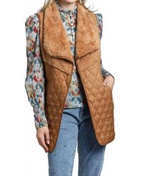 Apny - Sherpa Quilted Vest - Lyst