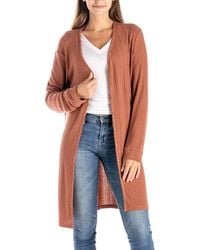 Allthreads - Lakewood Pointelle Knit Cardigan - Lyst