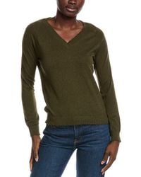 Minnie Rose - Frayed Cashmere-Blend Sweater - Lyst