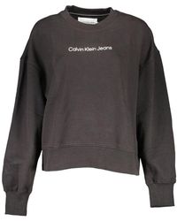 Calvin Klein - Elegant Long Sleeve Crew Neck Sweatshirt - Lyst