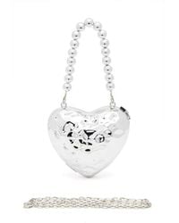 Fashnzfab - Ccb Textured Heart Shape Molded Swing Clutch Bag - Lyst