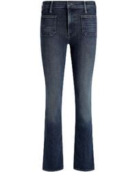 Mother - The Patch Pocket Insider Flood Jeans, You'Re A Riot - Lyst