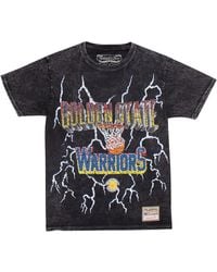 Mitchell & Ness - Nba Vintage Lightning Warriors T-shirt - Lyst