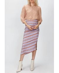 Smythe - Shirred Pocket Blouse In Nude - Lyst