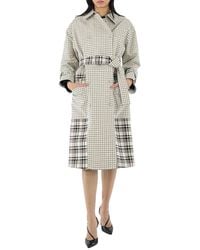Proenza Schouler - Ladies Windowpane Plaid Belted Trench Coat, Brand - Lyst