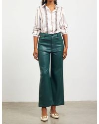 Skies Are Blue - Faux Leather Wide Leg Pants - Lyst