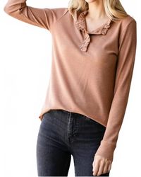 7Th Ray - Ruffle Button Top - Lyst