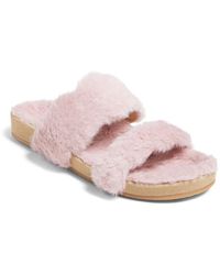 Jack Rogers - Lauren Comfort Cozy Sandal Faux Fur Slip-On Jobb1459 - Lyst