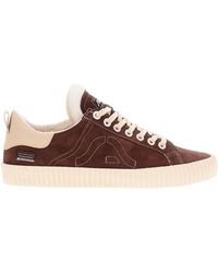 Springa - Wavy Suede Leather Sneakers - Lyst