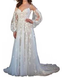 Essence of Australia - Enchanting Floral A-Line Wedding Dress - Lyst