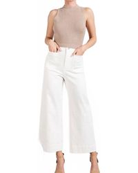 Eesome - Soft Washed Wide Leg Cotton Pants - Lyst