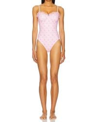 LoveShackFancy - Brooksie One-Piece Swimsuit - Lyst