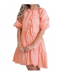 Karlie - Bow Tier Dress - Lyst