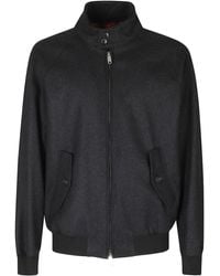 Baracuta - Charcoal Melton G9 Virgin Wool-Blend Harrington Jacket - Lyst