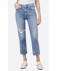 Citizens of Humanity - Daphne Crop-High Rise Stovepipe Jeans - Lyst