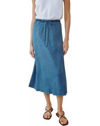 Bella Dahl - Bias Tie Midi Skirt - Lyst