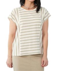 Fdj - Short Sleeve Stripe Top - Lyst