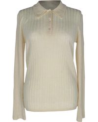 A.P.C. - A. P.C. Ribbed-Knit Long Sleeve Polo Shirt - Lyst