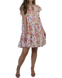 Fate - Spring Days Pintuck Mini Dress - Lyst