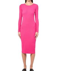 Monrow - Cozy Rib Long Sleeve Maxi Dress - Lyst