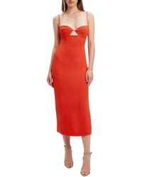 Bardot - Vienna Open Back Long Cocktail And Party Dress - Lyst