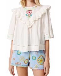 Manoush - Sarah Print Top - Lyst