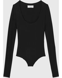Michael Kors - Tissue Jersey U Bodysuit - Lyst
