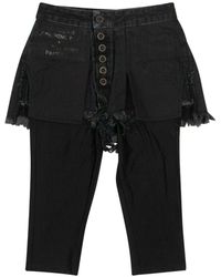 Unravel Project - Reverse Shorts Laye Stretch Leggings - Lyst