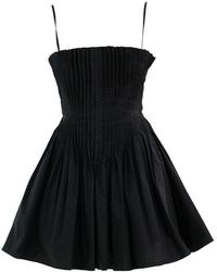 STAUD - Bella Cotton Mini Dress - Lyst
