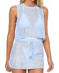 LSPACE - Sander Crochet Cropped Top - Lyst
