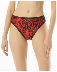 MICHAEL Michael Kors - Zebra High-Leg Swim Bottom Separates - Lyst