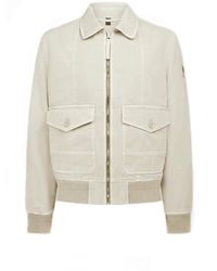Belstaff - Nylon Zip-Up Bomber Jacket - Lyst