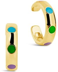 Sterling Forever - Sterling Truvy Enamel Ear Cuff Set Of 2 - Lyst