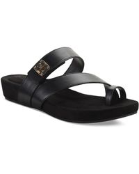 Giani Bernini - Rilleyy Faux Leather Toe Loop Slide Sandals - Lyst