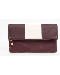 Clare V. - Foldover Patchwork Clutch - Lyst