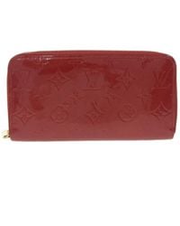 Louis Vuitton Zippy Wallet Red Patent Leather Wallet (Pre-Owned)