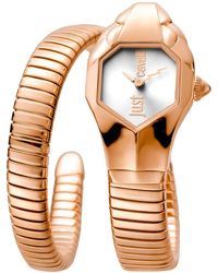 Just Cavalli - Snake Silver Dial Watch - Lyst