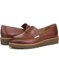 Naturalizer - Adiline Loafer Wobrown Leather Slip On Platform Shoes Zap410 - Lyst