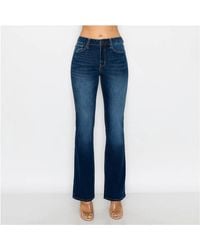 Blue Age - High Rise Flare Leg Stretch Denim Jeans - Lyst
